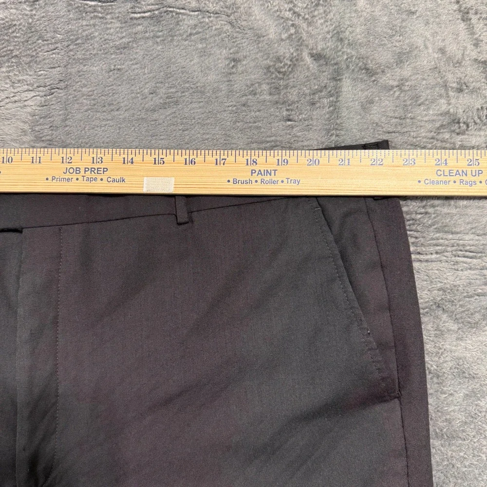 Stafford‎ Suit Pants Mens 44x32 Black 100% Wool Classic Fit Tailored Culture
